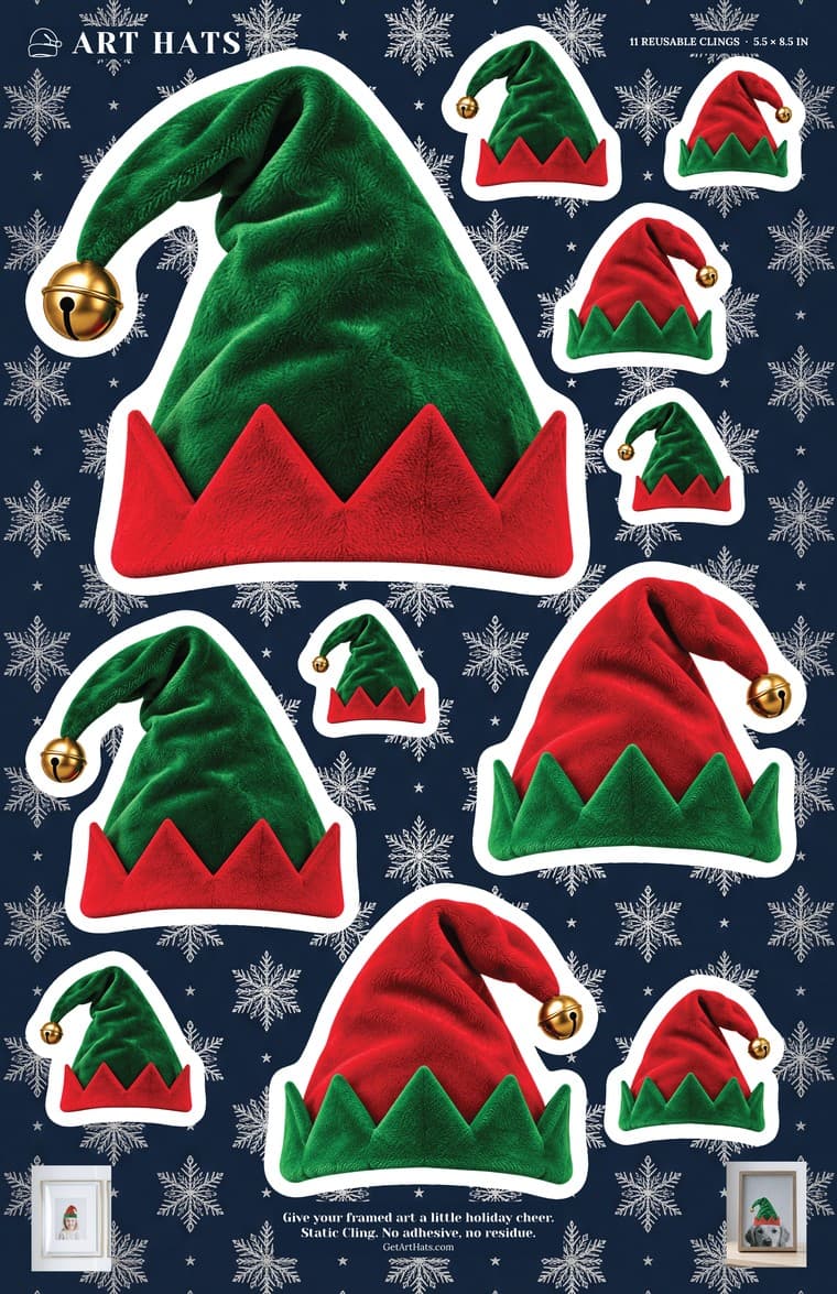The Elf sheet, 11 pieces on one 5.5 × 8.5 sheet